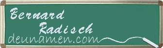 Bernard Radisch Visitenkarte